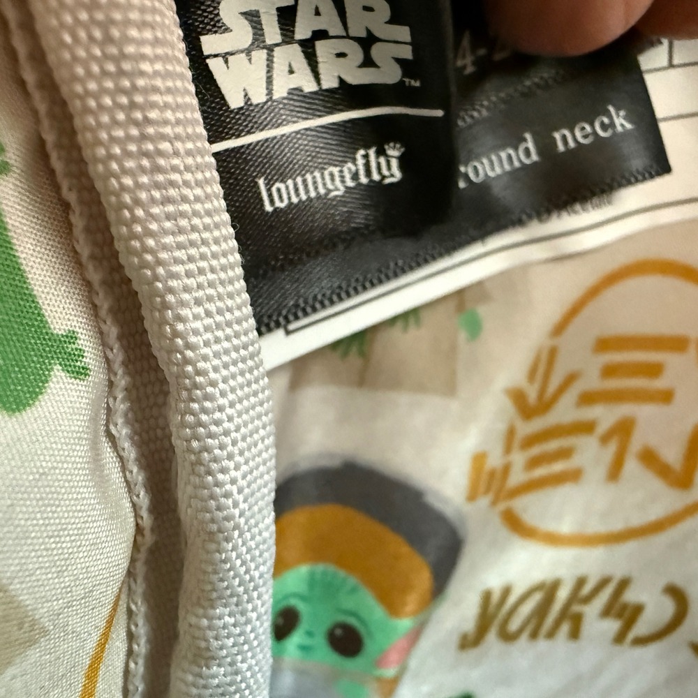 Star Wars Loungefly Baby Yoda Mini Backpack With Faux Leather & Appliqué Design - Picture 8 of 8